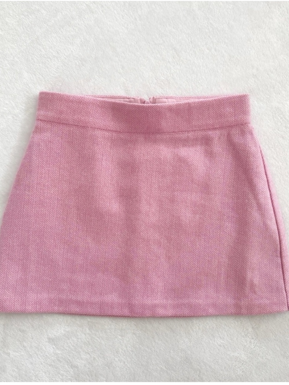 Crewcuts Pink Herringbone Skirt size 6/7